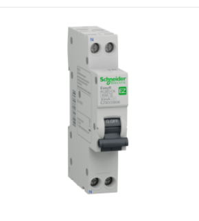 Дифференциальный автомат  2П    6А   30мА  Schneider Electric  EASY9  характеристика С  тип АС  1П+N EZ9D33606 4,5кА, 18 мм